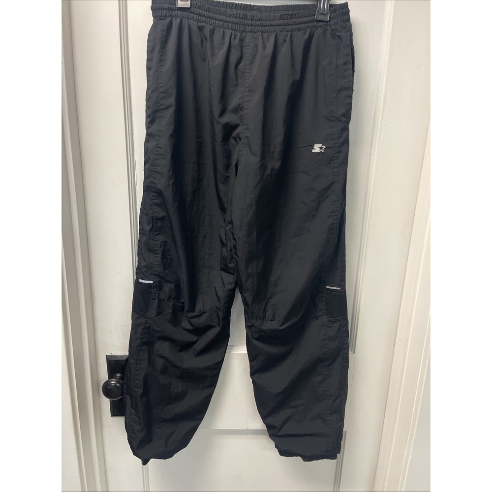Vintage Starter Windbreaker Pants SZ M Black